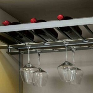 Platinum- Wine Glass and Bottle Holder