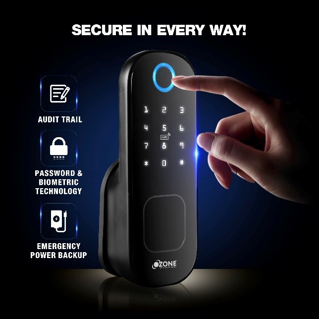 Ozone Cleo Wi-Fi Smart Door Lock (OZ-DRL-LIFE STD) - Image 3